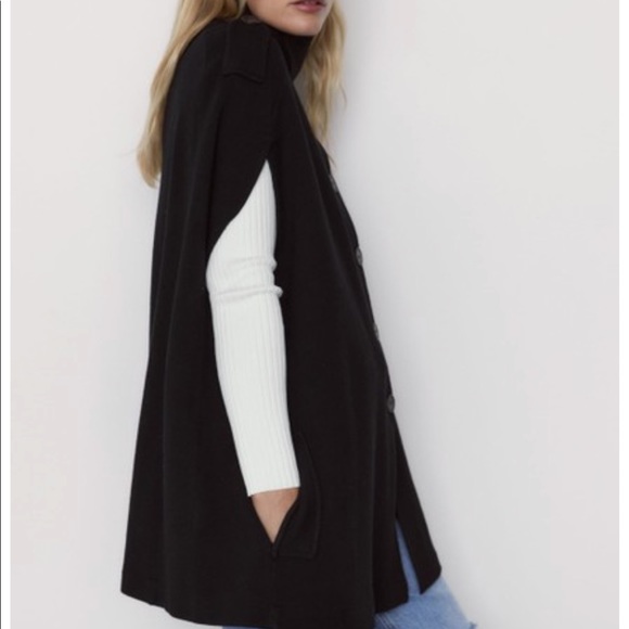 NWT Zara knit poncho. Brand new, tags on, never worn. Small - Picture 6 of 8
